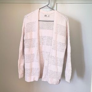 Hollister White Knit Cardigan. Size XS